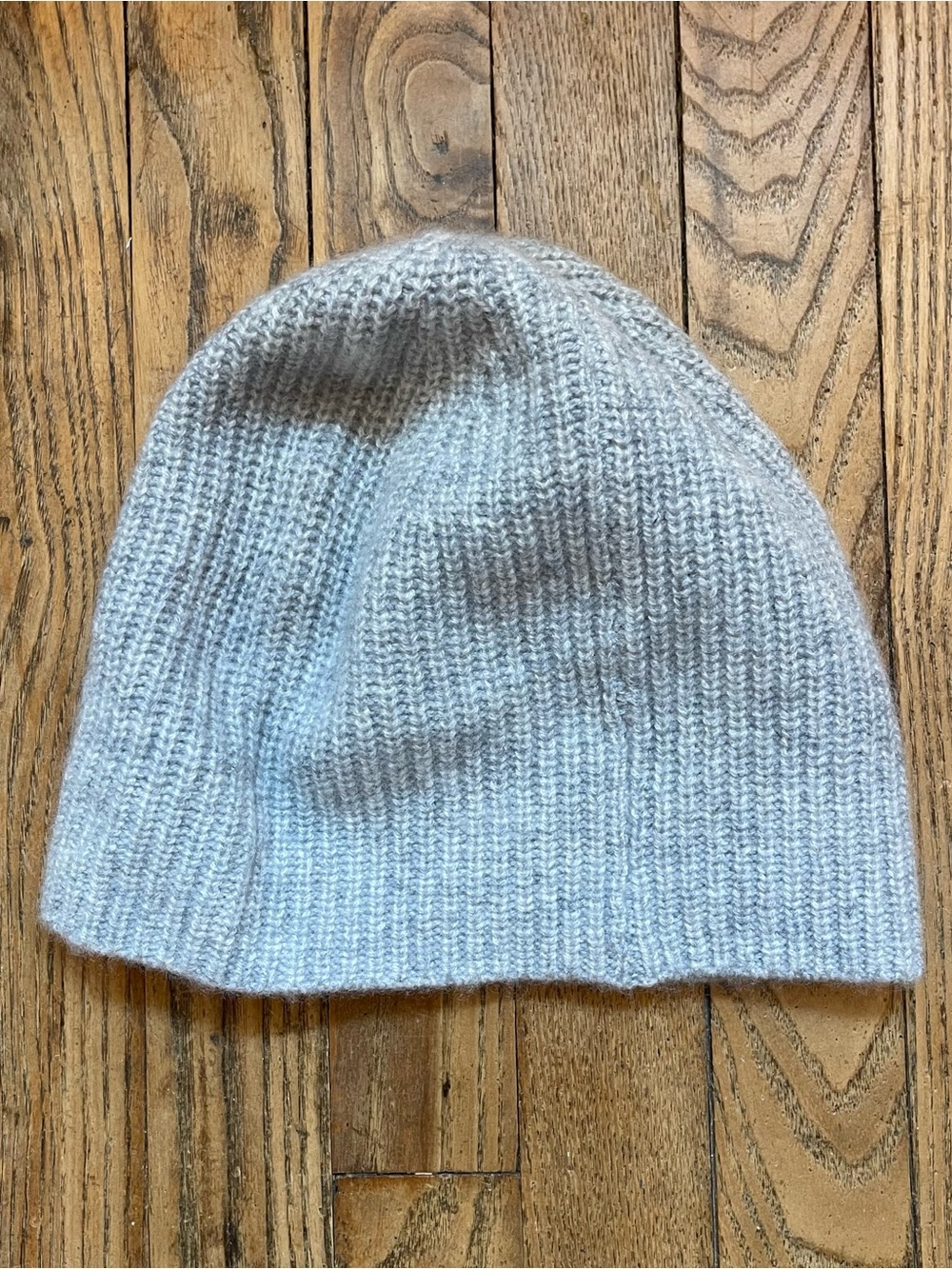 L.L.Bean 100% Cashmere Beanie – Light Gray Heather EUC Soft Minimal Outdoors
